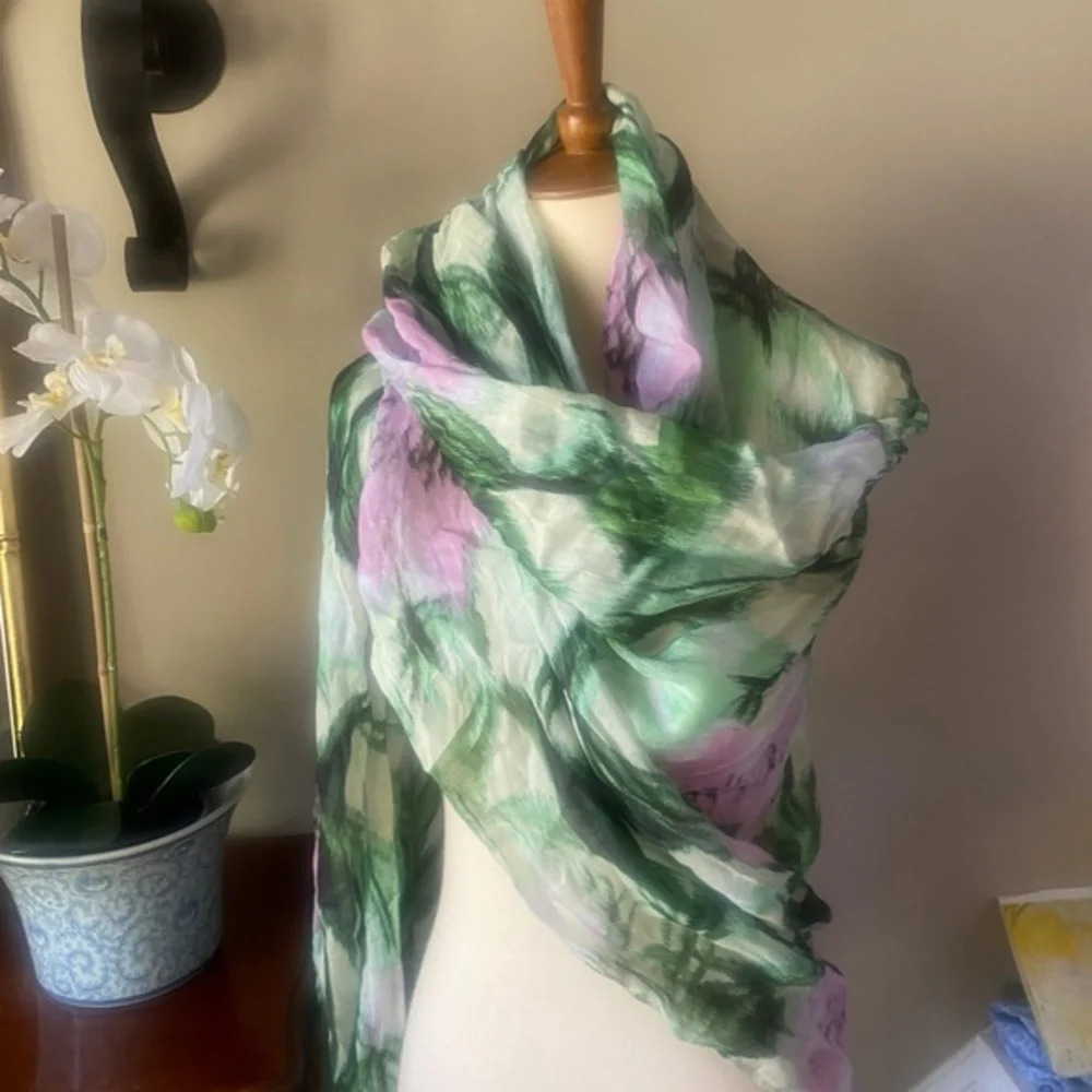 NWT Anthropologie Oversized Floral Scarf or Beach Wrap